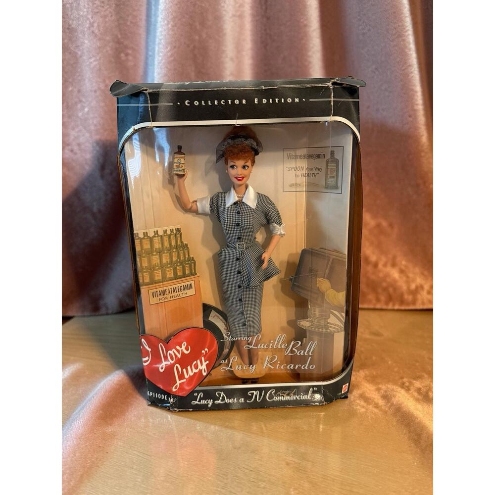 Mattel I Love Lucy Barbie Doll “Lucy Does A Tv Commercial” 1997